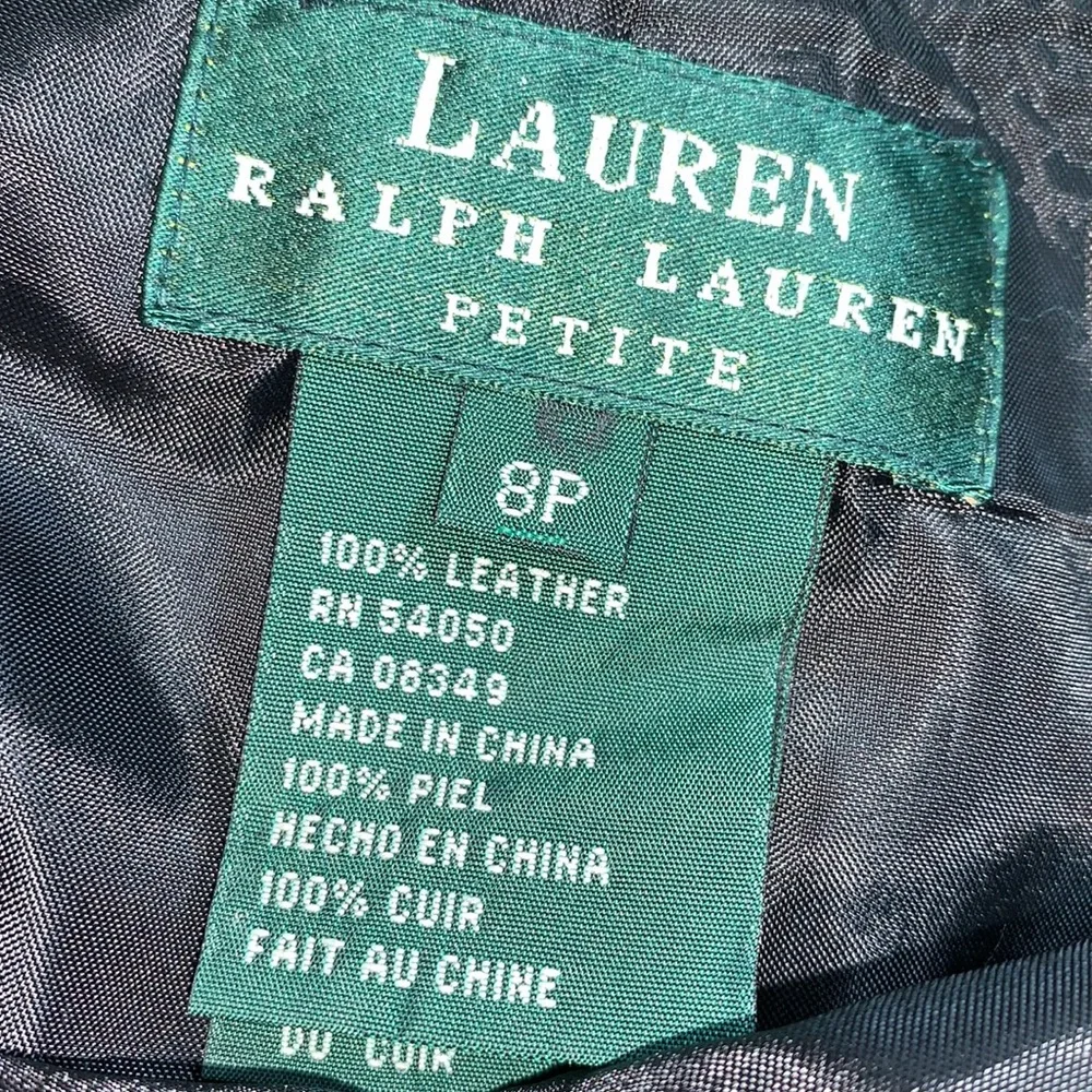 Lauren Ralph Lauren Leather Embossed‎ Croc Skirt